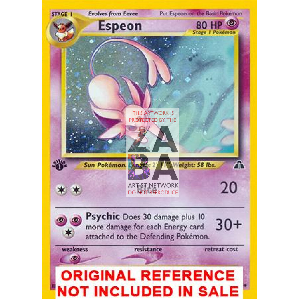 Espeon shops Holo First Edition 1/75 Neo Discovery Pokemon Card