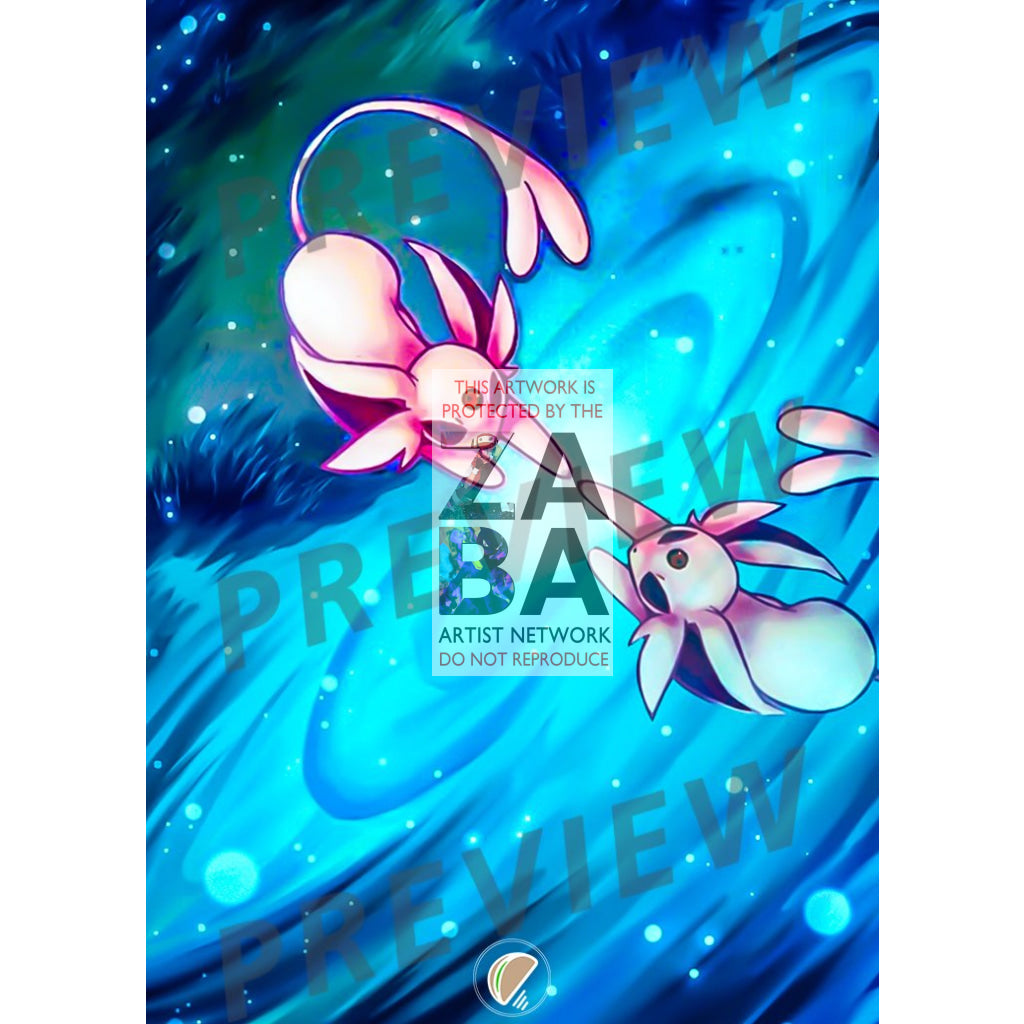 Espeon 1/75 Neo Discovery Extended Art Custom Pokemon Card - ZabaTV