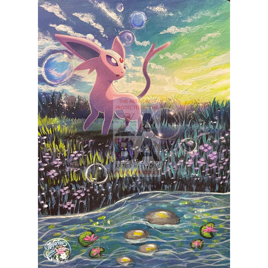 Large factory Painting of Espeon : Pokemon