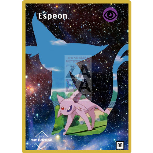Espeon Anime Silhouette (Drewzcustomcards) - Custom Pokemon Card