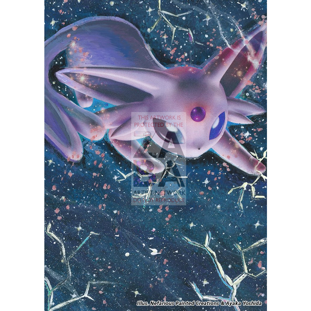 Espeon Ex 52/122 Breakpoint Extended Art Custom Pokemon Card Silver Holo