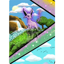 Espeon V Custom Pokemon Card Textless Silver Foil