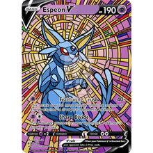 Espeon V Stained-Glass Custom Pokemon Card Sky Herald / Silver Foil
