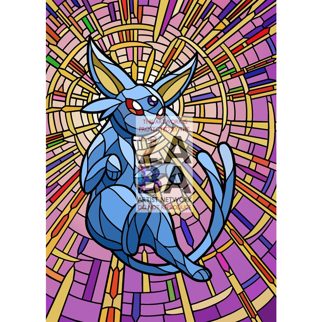 Espeon V Stained-Glass Custom Pokemon Card - ZabaTV