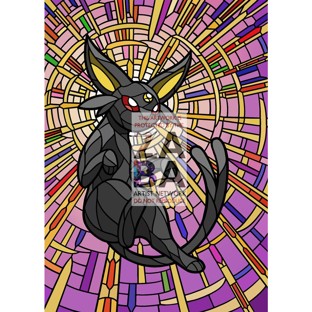 Espeon V Stained-Glass Custom Pokemon Card - ZabaTV