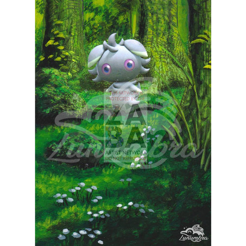 Espurr 42/106 Xy Flashfire Extended Art Custom Pokemon Card Textless Silver Holographic