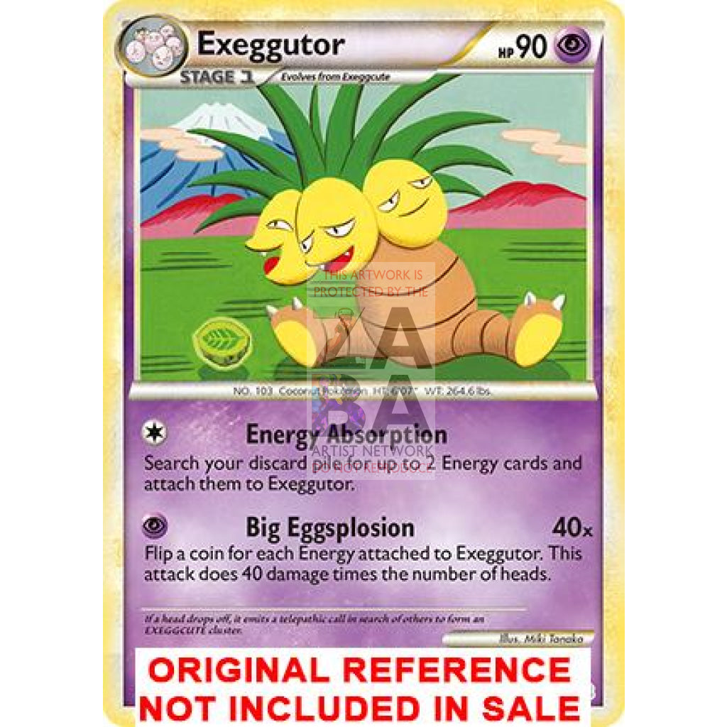Exeggutor 18/123 Heartgold Soulsilver Extended Art Custom Pokemon Card
