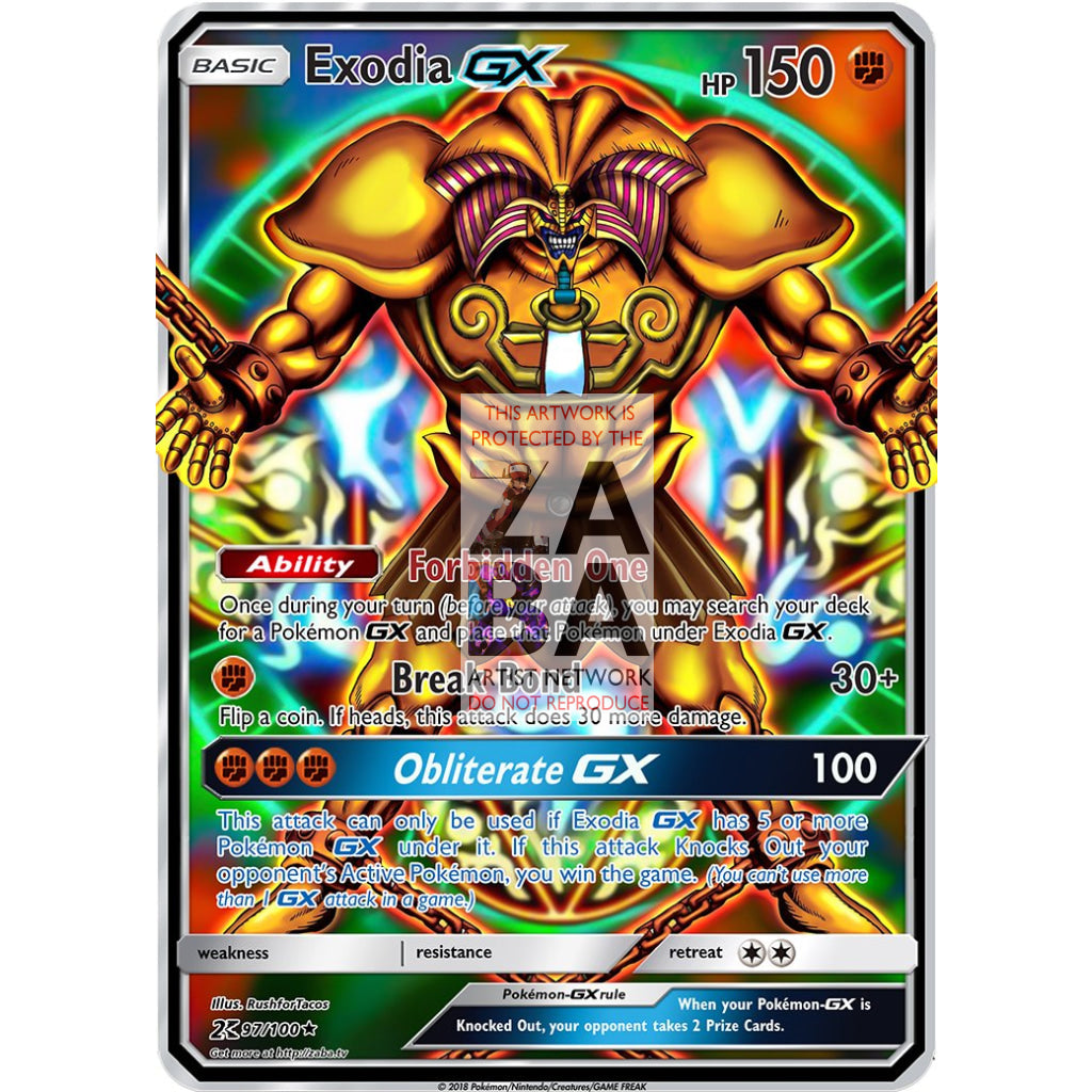 Exodia GX (Pokemon Yu-Gi-Oh! Crossover) Custom Pokemon Card - ZabaTV