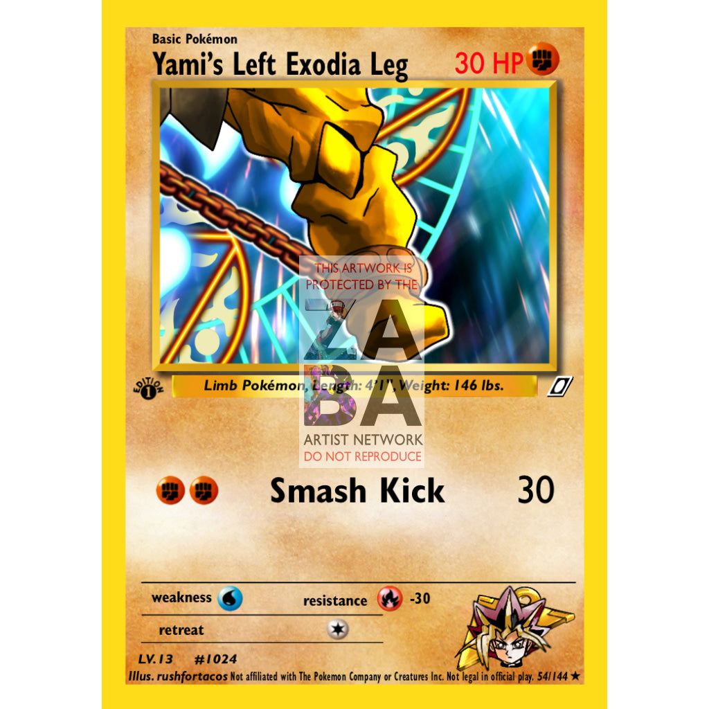 Exodia The Forbidden One As A Pokemon Card Custom Yu-Gi-Oh!