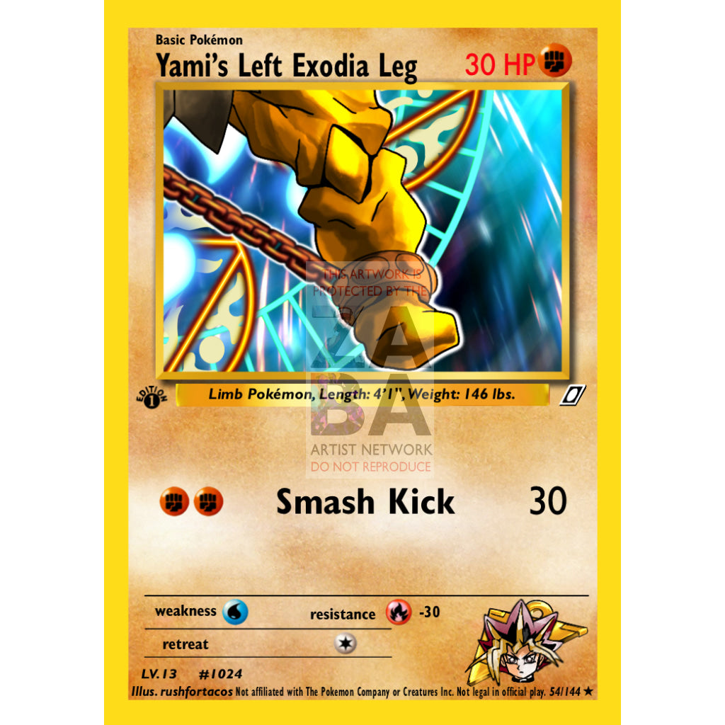 Exodia The Forbidden One As A Pokemon Card Custom Yu-Gi-Oh!