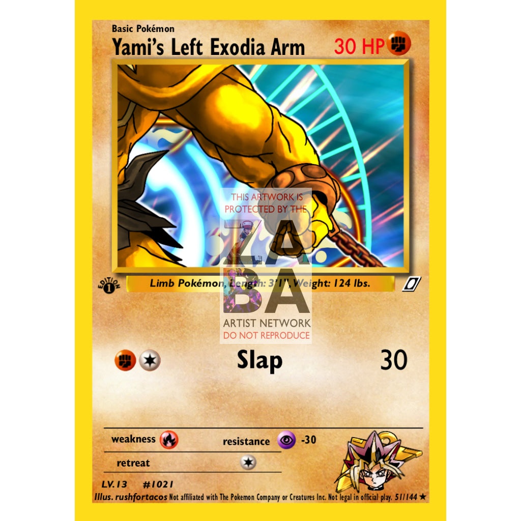 Exodia The Forbidden One As A Pokemon Card Custom Yu-Gi-Oh!