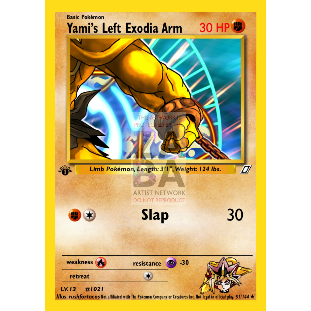 Exodia The Forbidden One As A Pokemon Card Custom Yu-Gi-Oh!