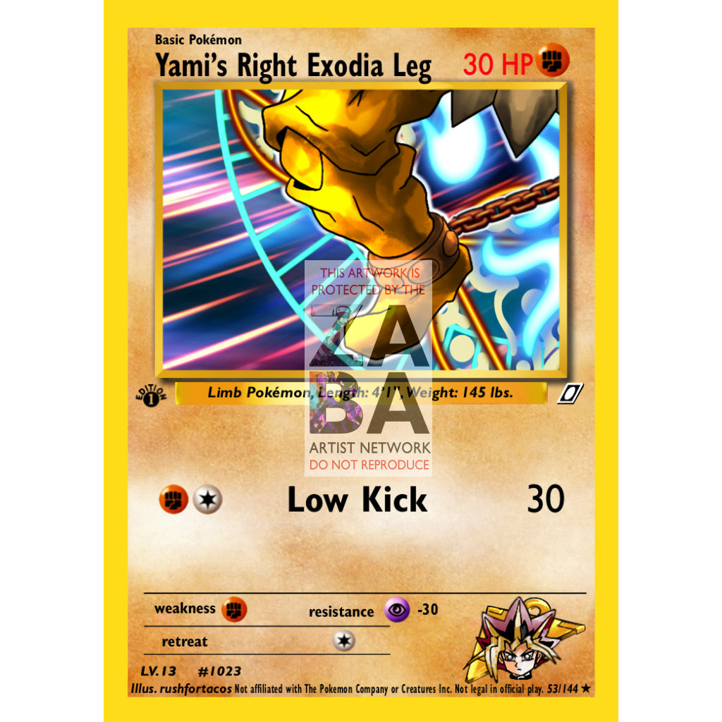 Exodia The Forbidden One As A Pokemon Card Custom Yu-Gi-Oh!