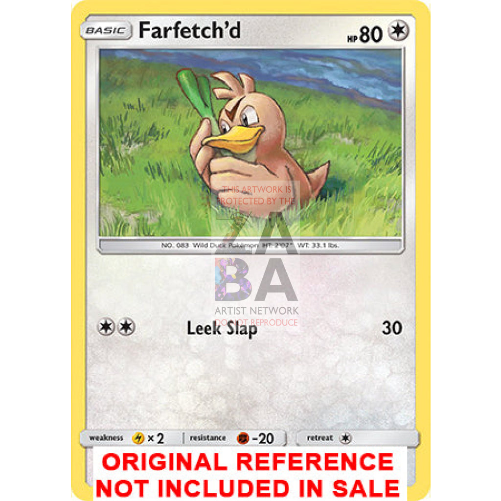 Farfetch'd 45/68 Hidden Fates Extended Art Custom Pokemon Card - ZabaTV