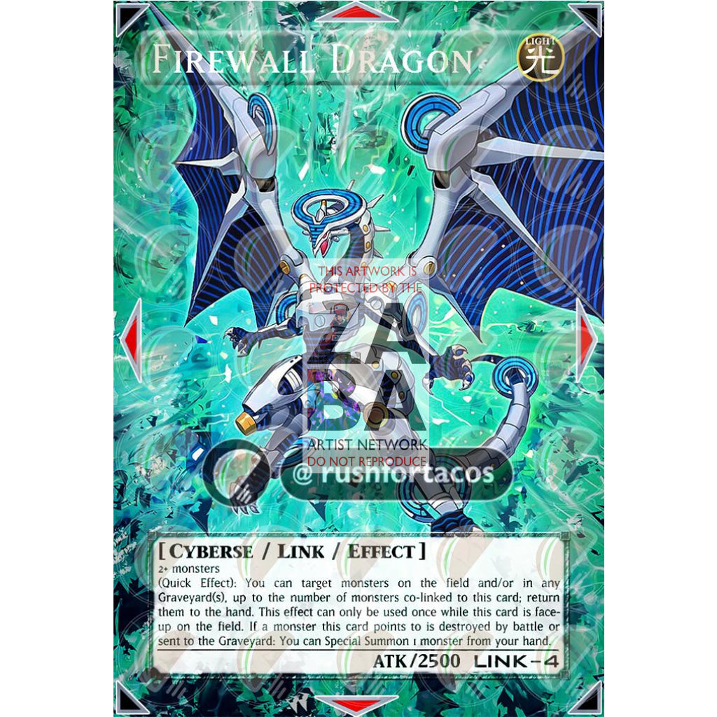 Firewall Dragon Full Art ORICA - Custom Yu-Gi-Oh! Card - ZabaTV