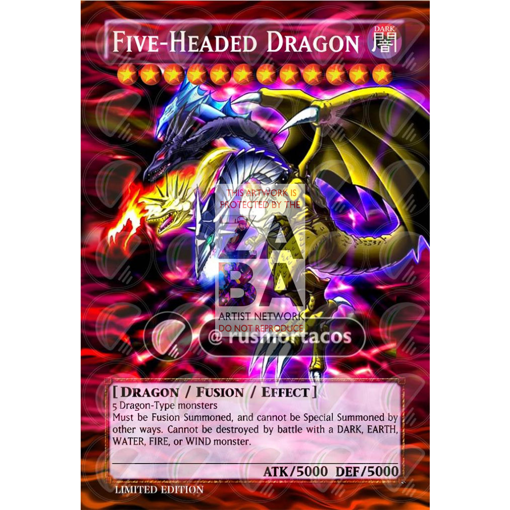 Five-Headed Dragon Full Art ORICA - Custom Yu-Gi-Oh! Card - ZabaTV