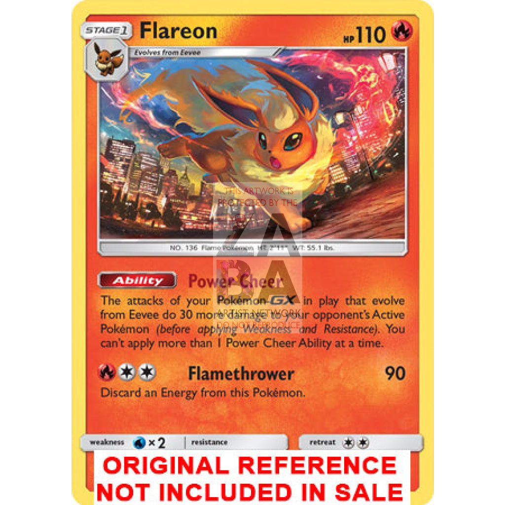Flareon 25 - 236 Cosmic Eclipse Extended Art Custom Pokemon Card