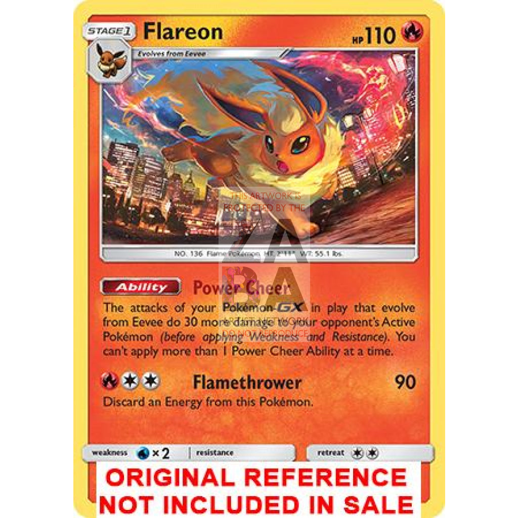 Flareon 25/236 Cosmic Eclipse Extended Art Custom Pokemon Card