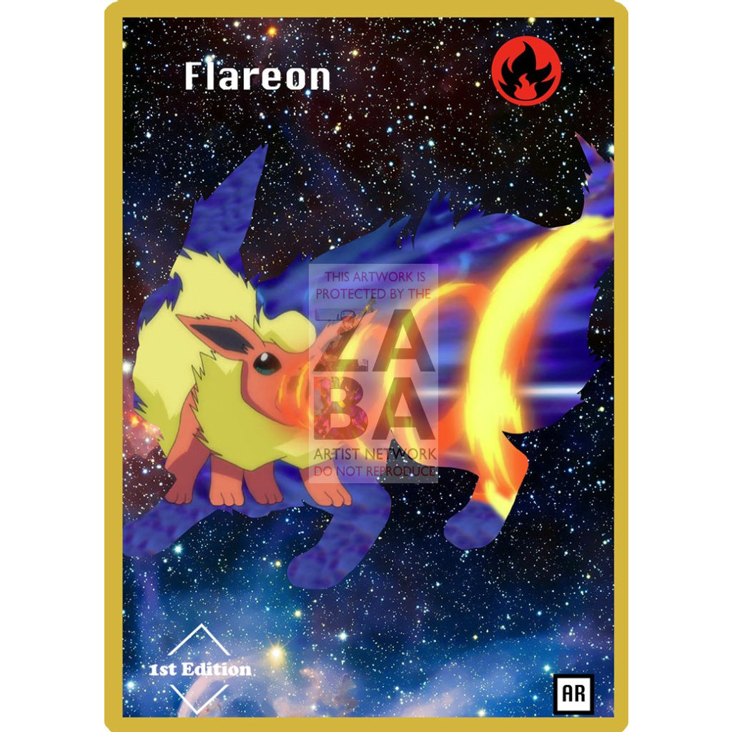 Flareon Anime Silhouette (DrewzCustomCards) - Custom Pokemon Card - ZabaTV