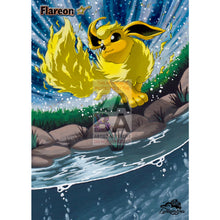 Flareon Gold Star 100/108 Ex Power Keepers Extended Art Custom Pokemon Card Textless Silver Foil