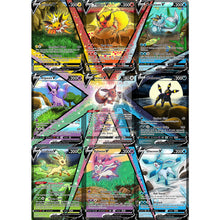 Flareon V Custom Pokemon Card Silver Foil / Text Full Series Of 9 Cards