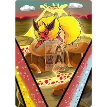 Flareon V Custom Pokemon Card Textless Silver Foil