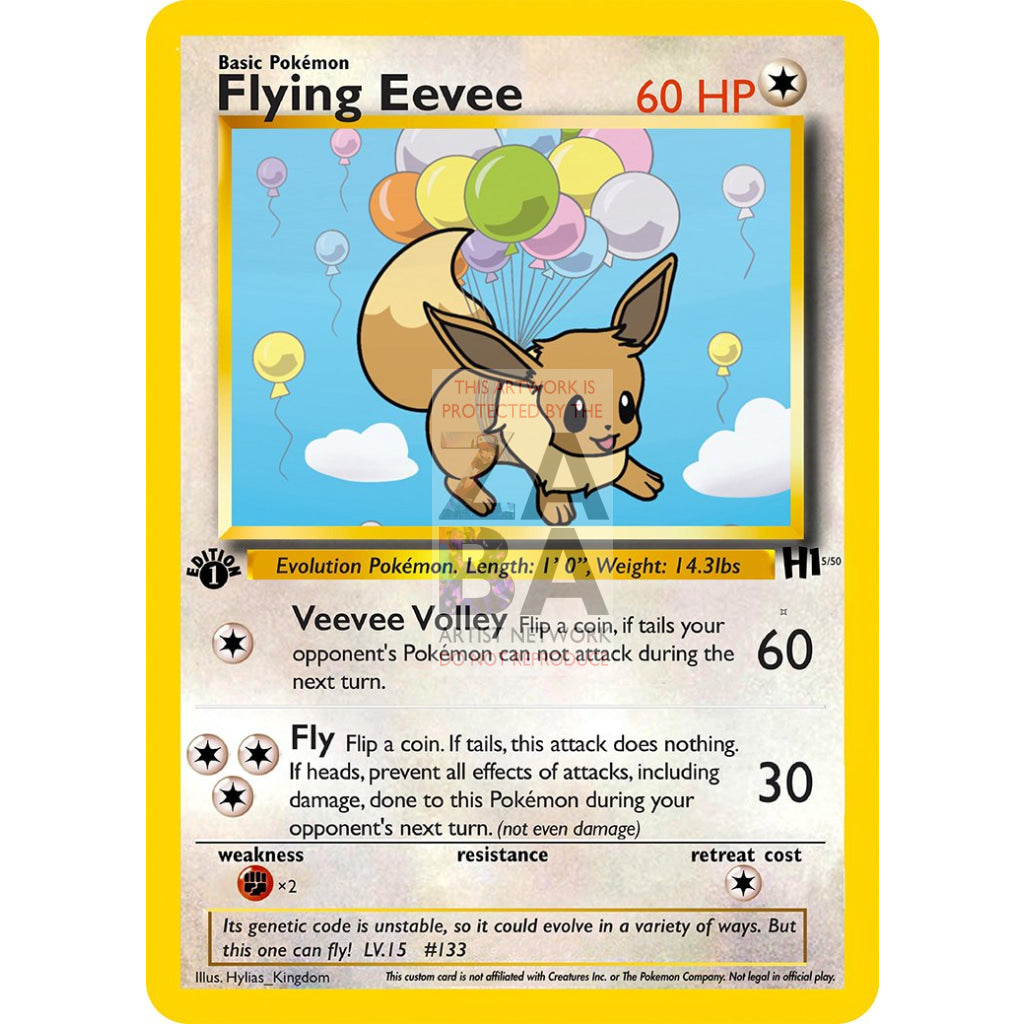 Flying Eevee Custom Pokemon Card - ZabaTV