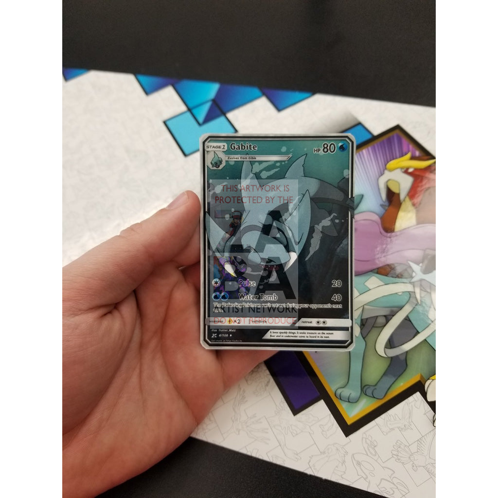 Gabite (Water) Custom Pokemon Card Premium Non-Holographic