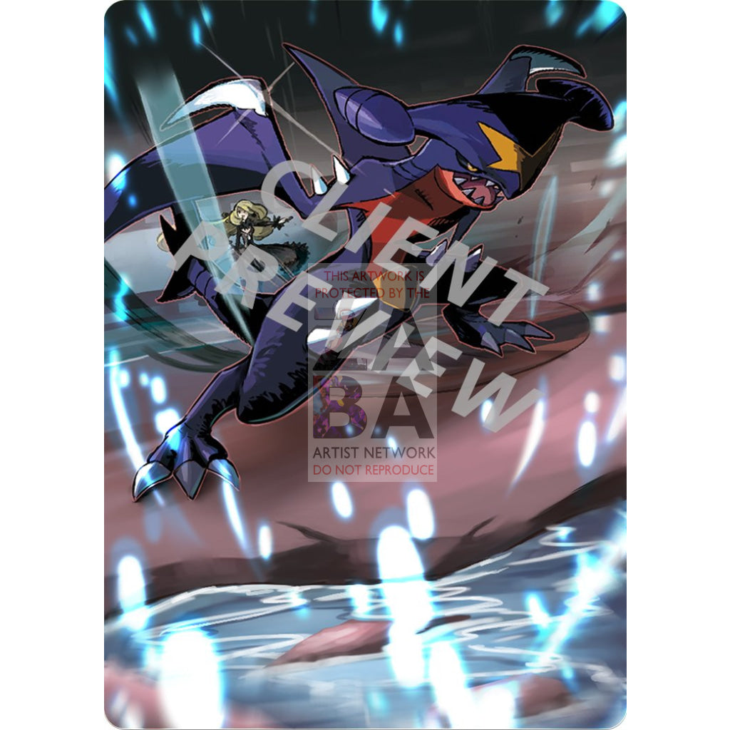 Garchomp 99/138 Ultra Prism Extended Art Custom Pokemon Card Silver Holographic Textless