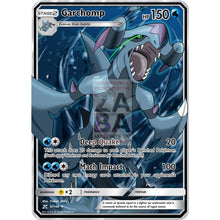 Garchomp (Water) Custom Pokemon Card Silver Holographic