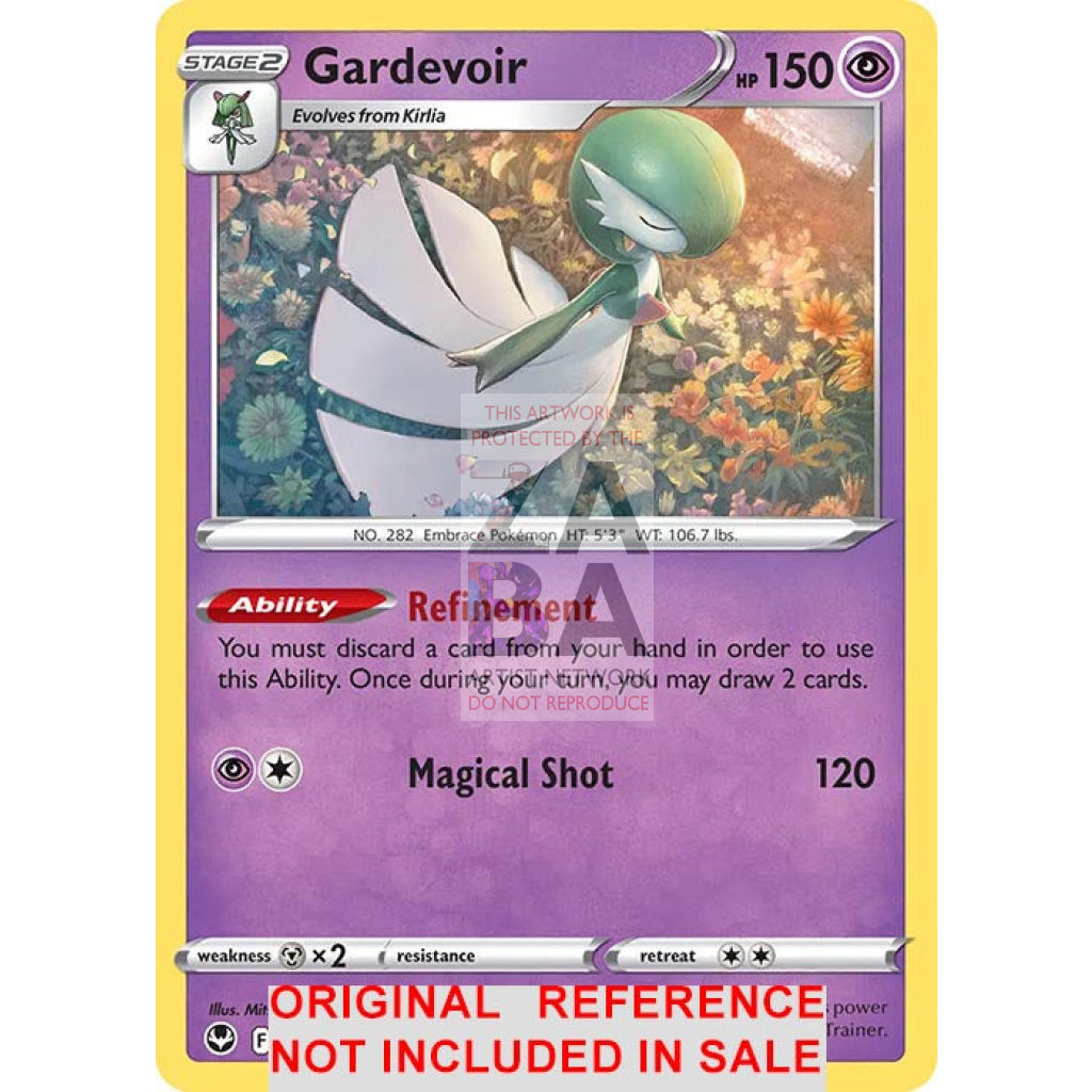 Gardevoir 069/195 Silver Tempest Extended Art Custom Pokemon Card