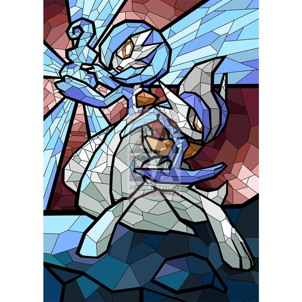 Gardevoir & Gallade V (Stained-Glass) Custom Pokemon Card - ZabaTV