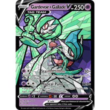 Gardevoir & Gallade V (Stained-Glass) Custom Pokemon Card Standard / With Text Silver Foil