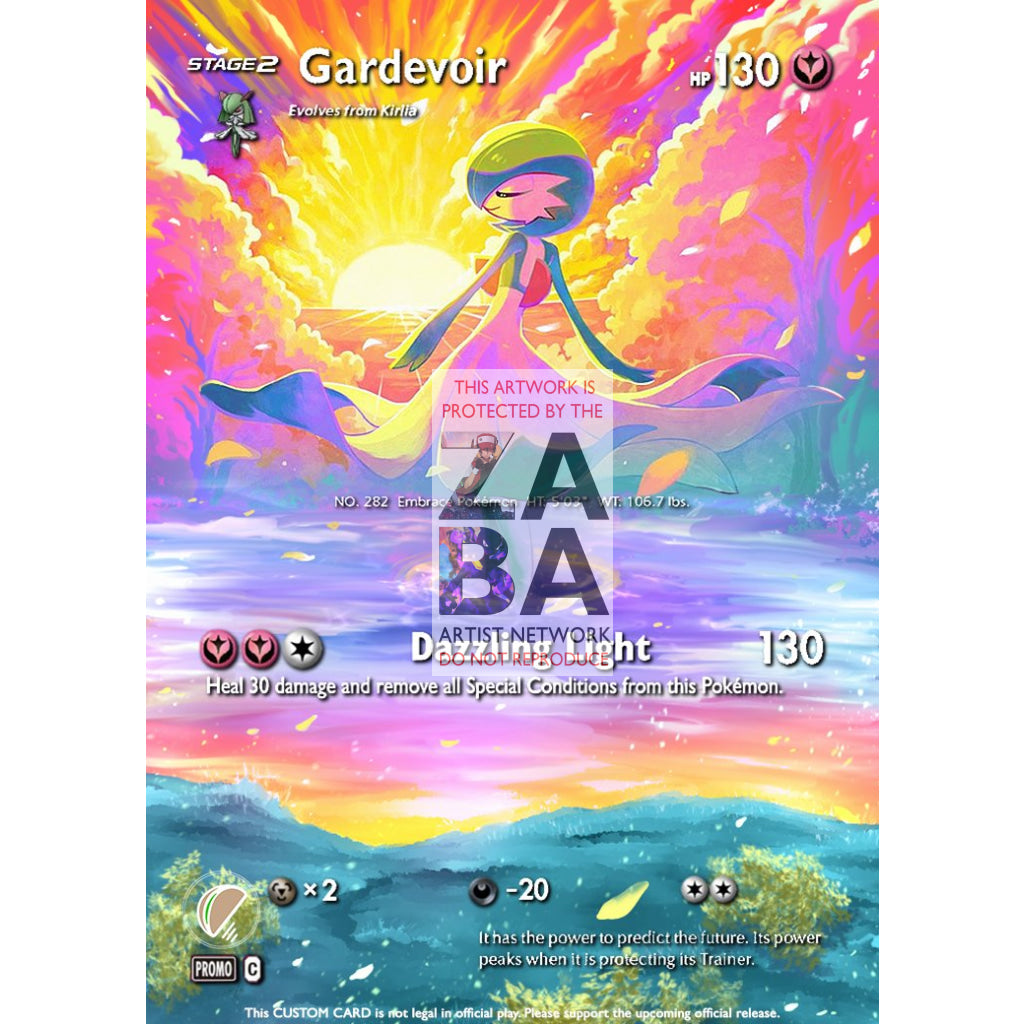 Gardevoir Japanese Grand Prix Promo 408 Extended Art Custom Pokemon Card - ZabaTV