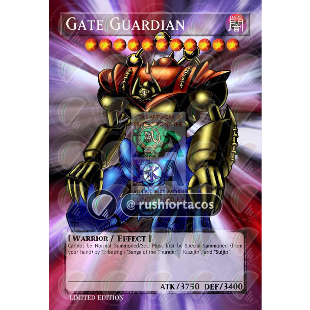 Gate Guardian Mrd-000 Full Art Orica - Custom Yu-Gi-Oh! Card