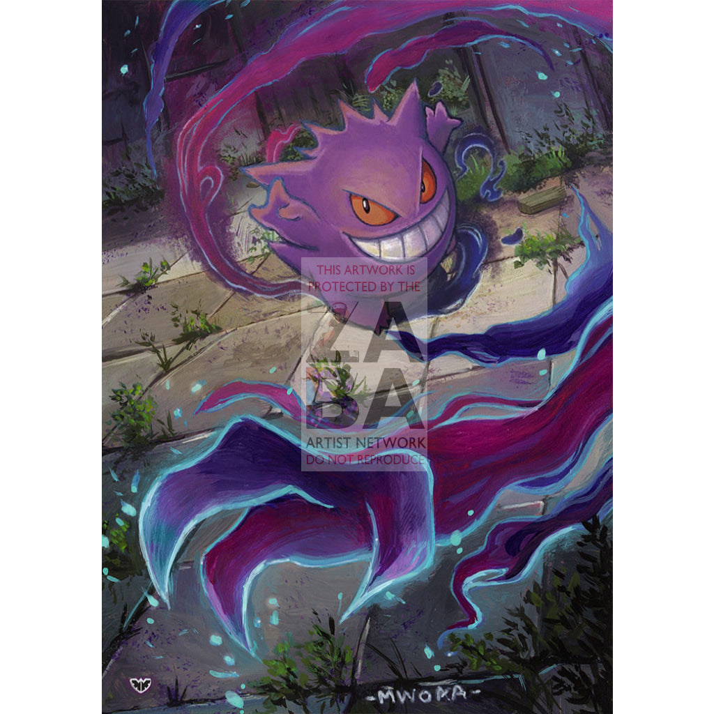 Gengar 085/202 Sword & Shield Extended Art Custom Pokemon Card - ZabaTV