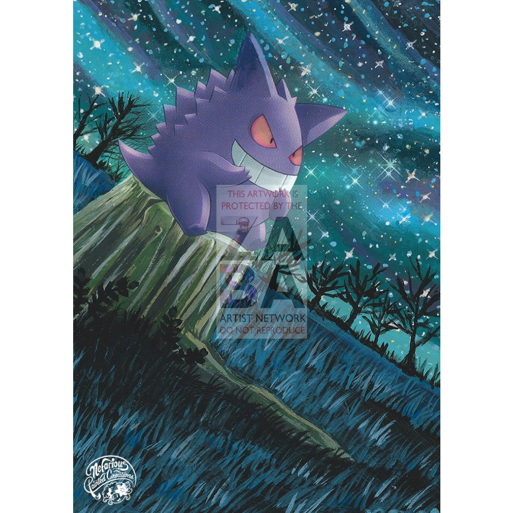 Gengar 27/130 Diamond & Pearl Extended Art Custom Pokemon Card Silver Holo