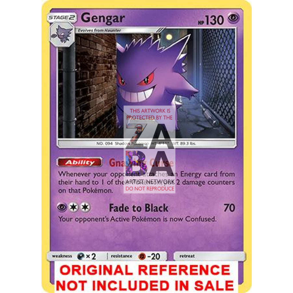 Gengar 38/111 Crimson Invasion Extended Art Custom Pokemon Card - ZabaTV