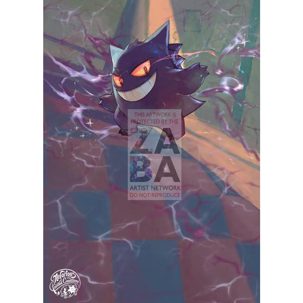 Gengar 70/214 Unbroken Bonds Extended Art Custom Pokemon Card - ZabaTV