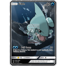Gible (Water) Custom Pokemon Card Silver Holographic