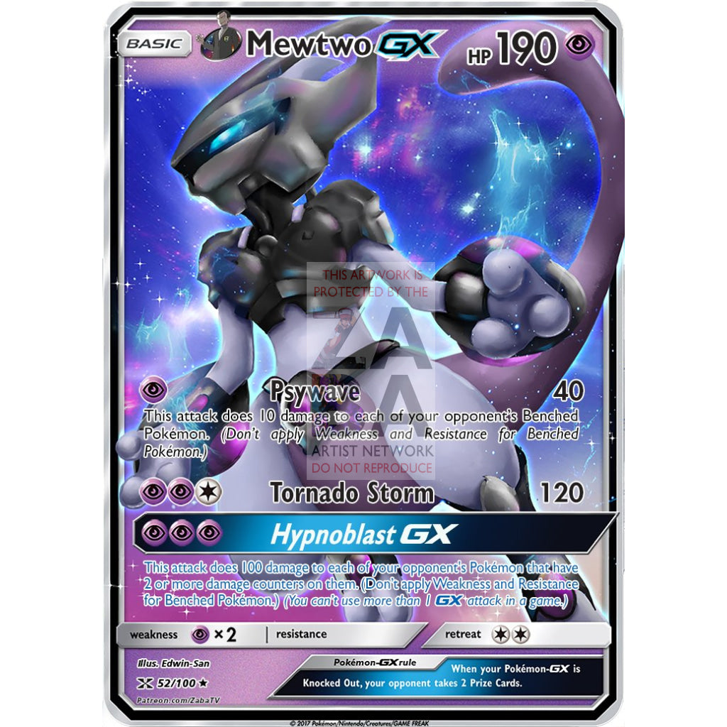 Pokemon Mewtwo GX Gold 2020 deals Card