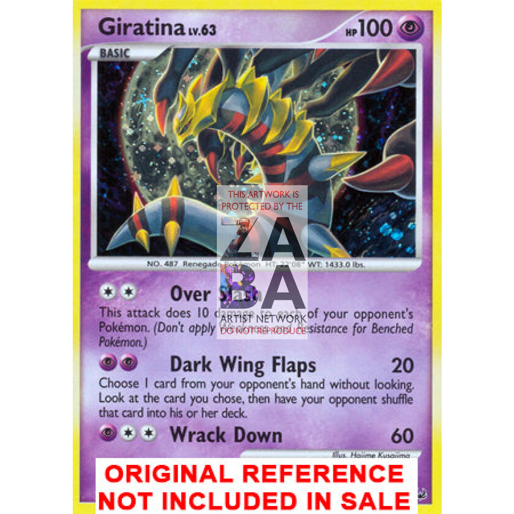 Giratina 10/127 Platinum Extended Art Custom Pokemon Card - ZabaTV