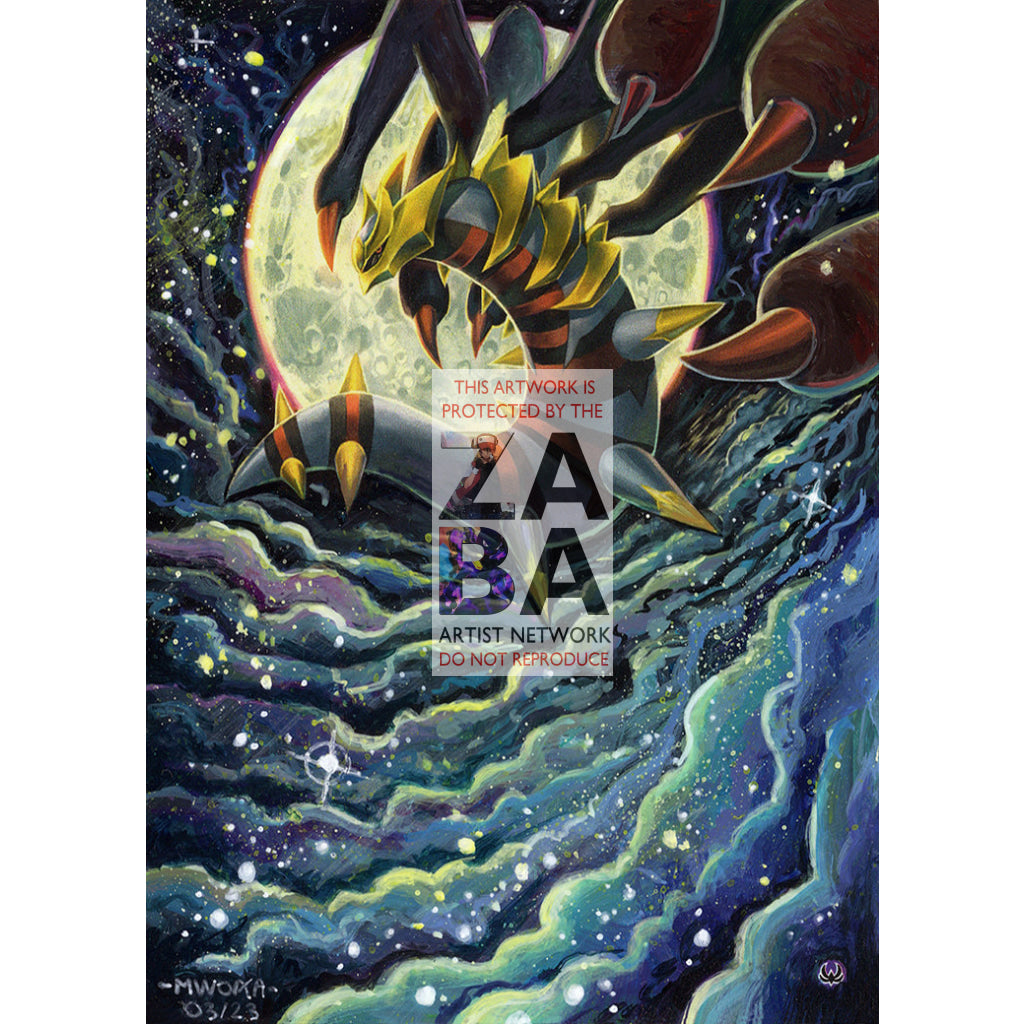 Giratina 10/127 Platinum Extended Art Custom Pokemon Card - ZabaTV