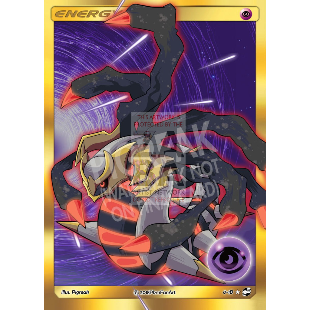 Giratina Psychic Energy Pigreak Custom Pokemon Card