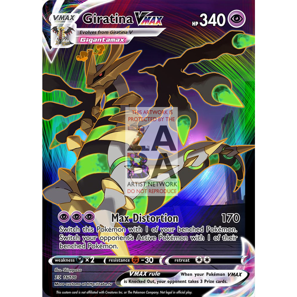 Giratina VMAX Custom Pokemon Card - ZabaTV