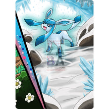 Glaceon V Custom Pokemon Card Textless Silver Foil