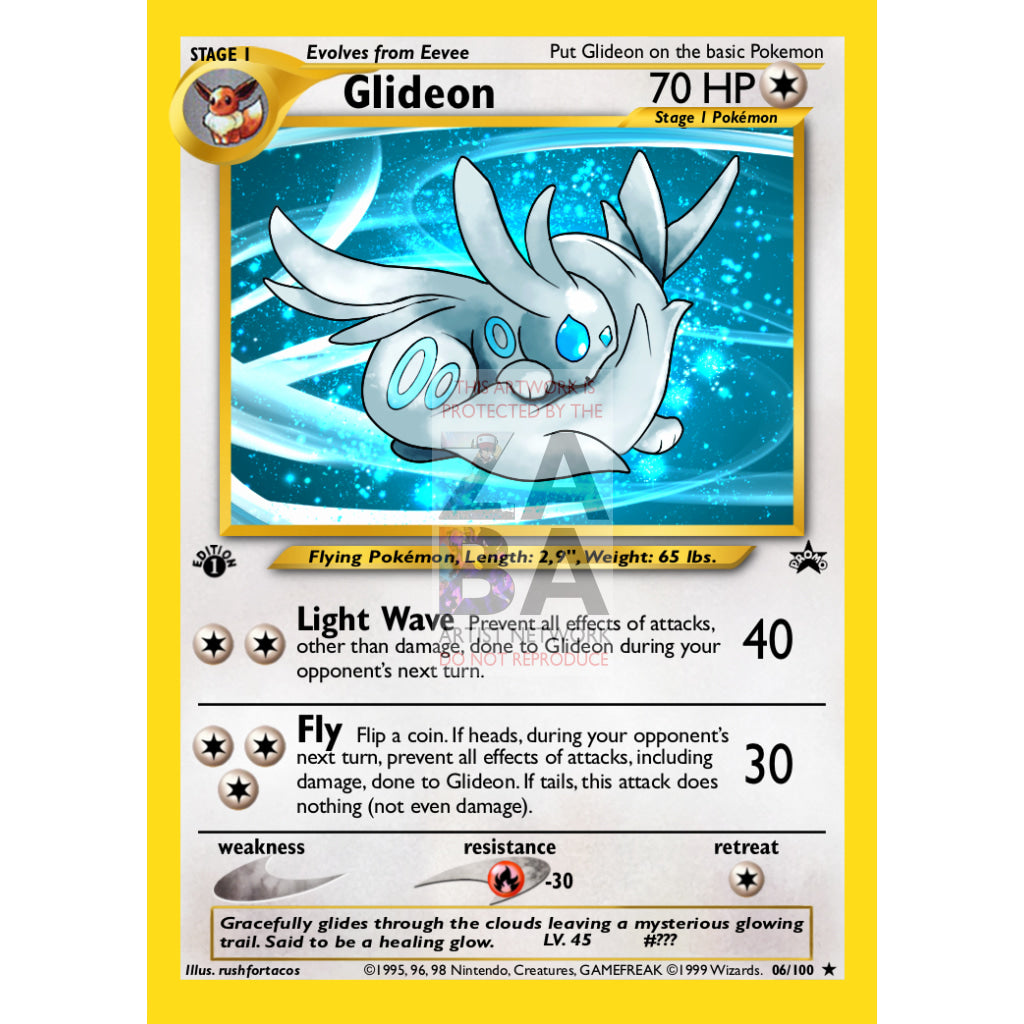 Glideon (Eeveelution) Custom Pokemon Card Retro Template