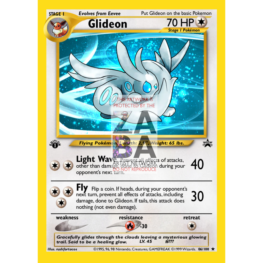 Glideon (Eeveelution) Custom Pokemon Card - ZabaTV