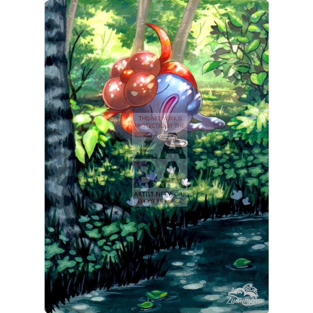 Gloom 7/214 Unbroken Bonds Extended Art Custom Pokemon Card Textless Silver Holographic
