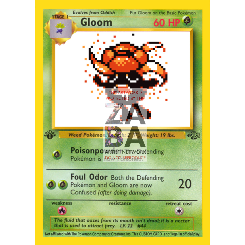 Gloom Game Sprite Custom Pokemon Card - ZabaTV